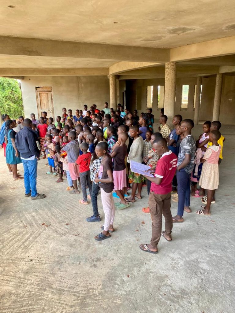St. John Bosco Secondary School in Kamuli with a group of students
